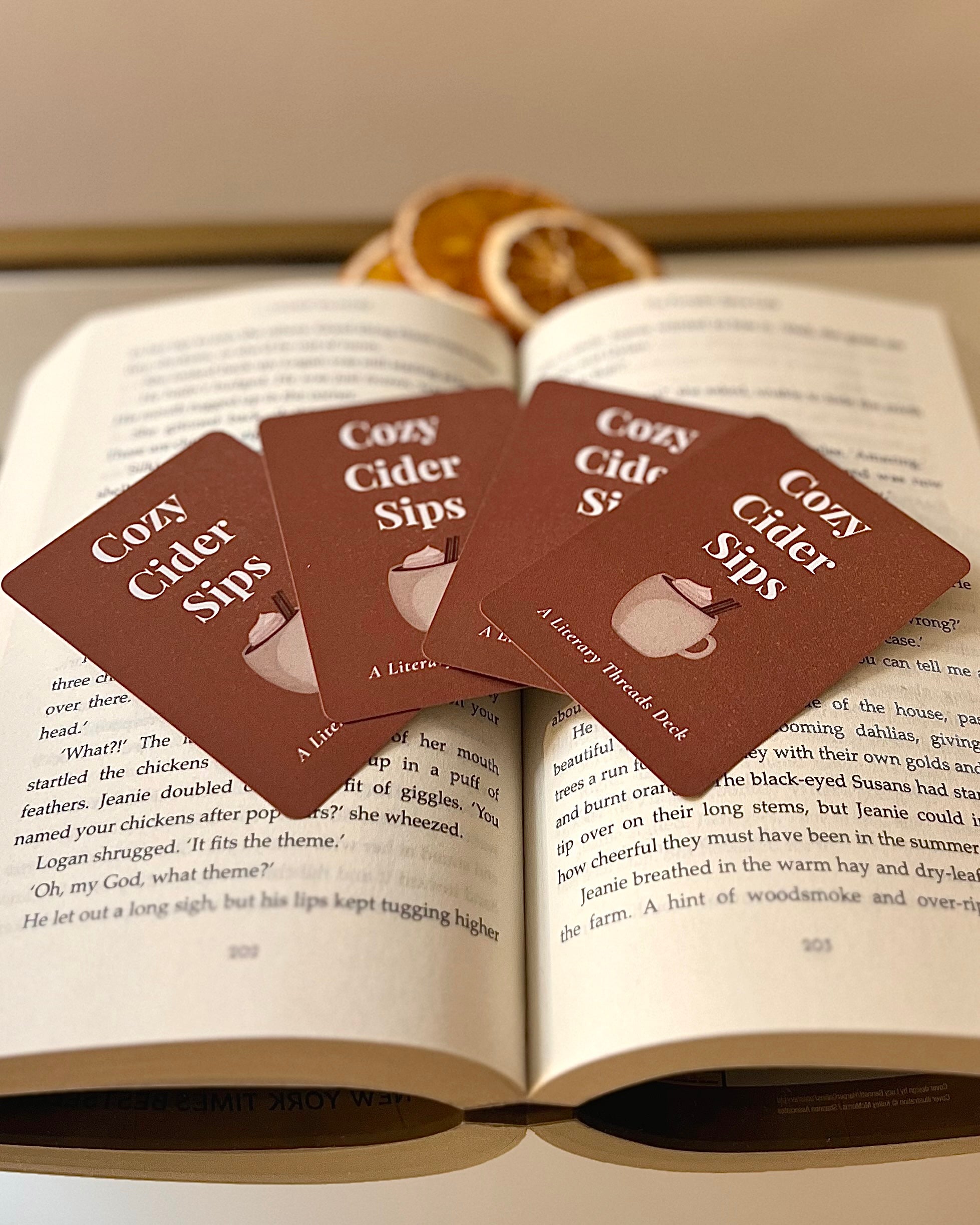 Cozy Cider Sips - Book Club Card Game