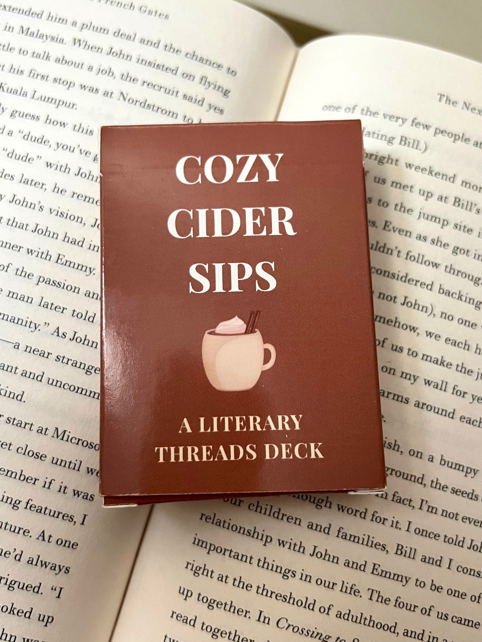 Cozy Cider Sips - Book Club Card Game